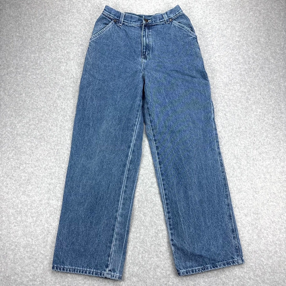 Vintage Santa Fe Jeans Womens 16 Blue Denim Baggy 90s Hammer Loop High Waist